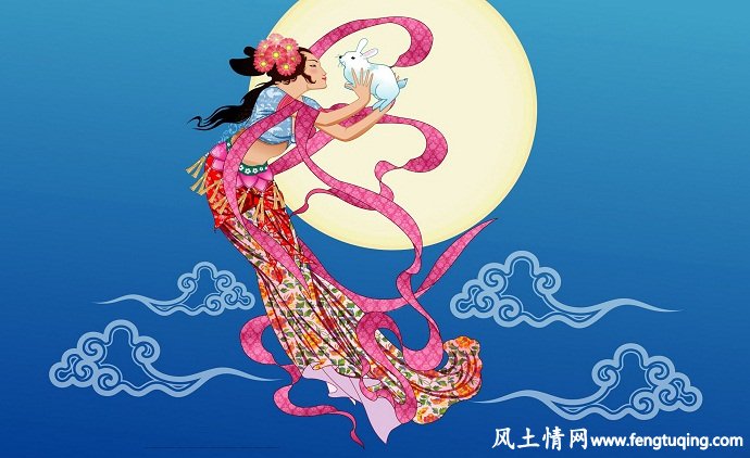 玉兔伴嫦娥的民间传说故事