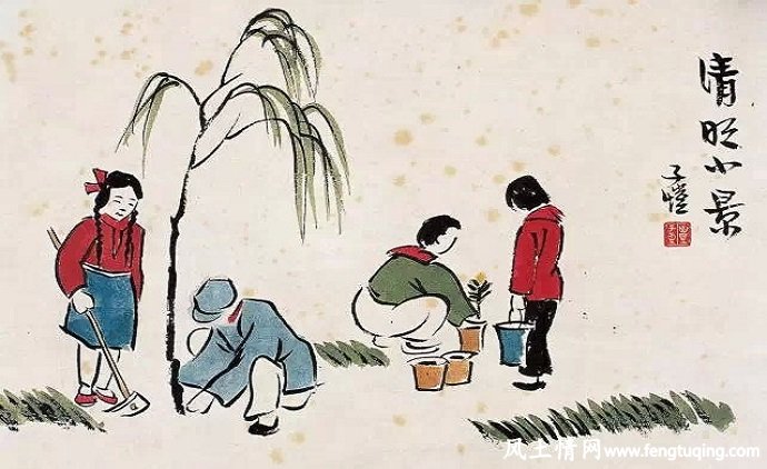 清明"插柳"的传统习俗由来_民间风俗【风土情网】 清明"插柳"的传统习俗由来_民间风俗【风土情网】